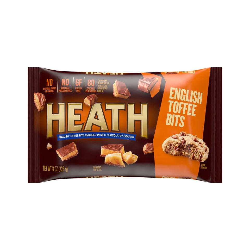 Chocolate English Toffee Baking Bits, 8 Oz Bag