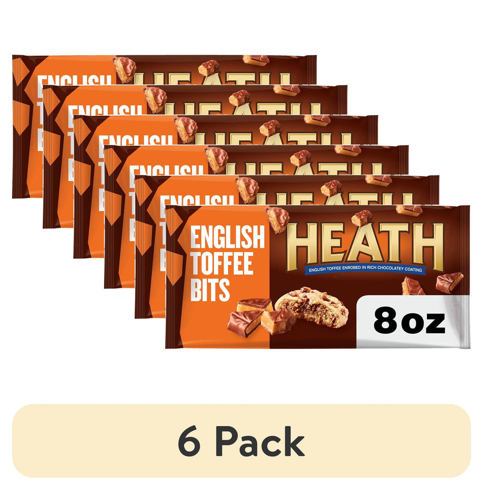 Chocolate English Toffee Baking Bits, 8 Oz Bag