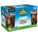 , ICED Vanilla Caramel Flavored Iced K-Cup Coffee Pods, 12 Count