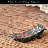 Popular Jade Sunflower White Blue Ribbon Pattern Mainland China Restaurant Home Chopsticks Shelf