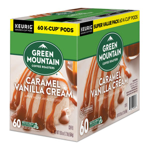 , Caramel Vanilla Cream Light Roast K-Cup Coffee Pods, 60 Count