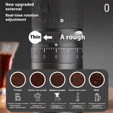 External Adjustment Manual Grinding Machine Steel Core Seven-star Household Coffee Grinder Outdoor Portable