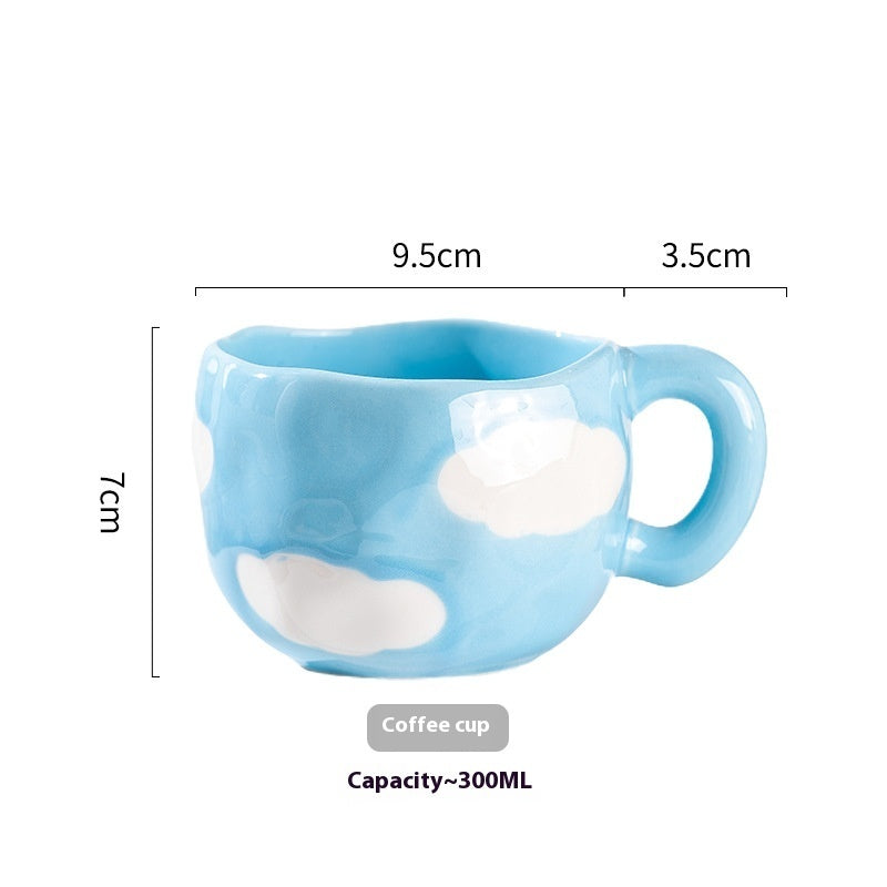 Cute Girl Heart Home Creative Hand-pinched Coffee Cup
