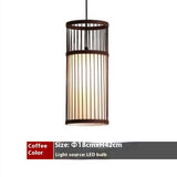 Bamboo Chandelier Chinese Restaurant Hotel Homestay Bedroom Balcony Lantern Rice Lamp