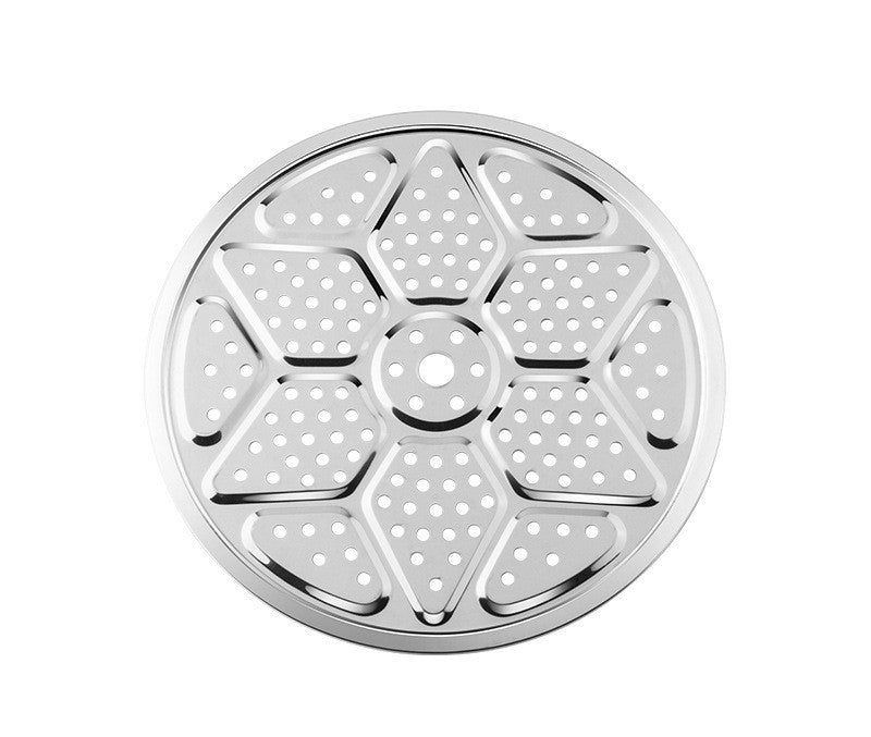 Stainless Steel Steamed Slices Thickened Kitchen Steamed Buns Fish Steamer Slices 18-40cm Multi-Specification Restaurant Multi-purpose Cooking Slices Steaming Grid