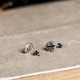 Silver Original Design Coffee Bean Earrings