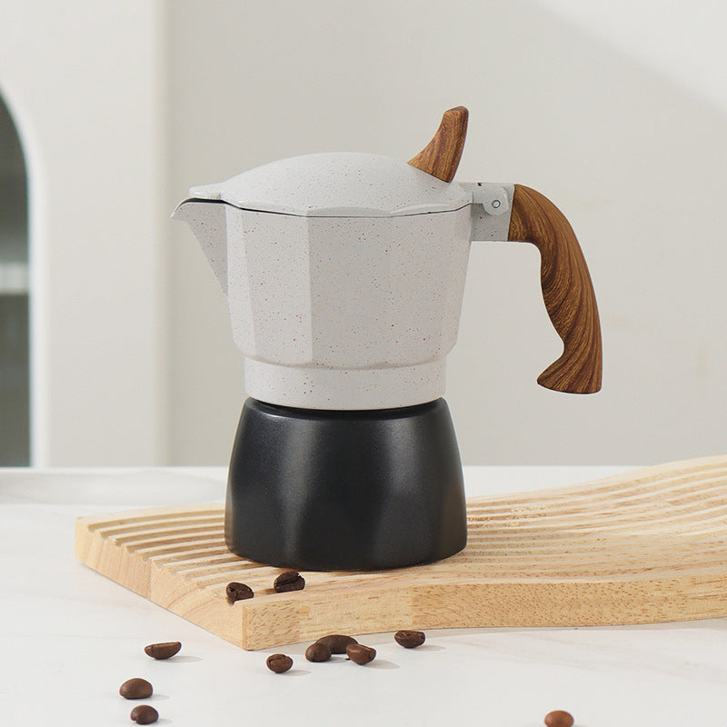 Single Valve Moka Pot Italian Small Coffee Pot Electric Ceramic Stove Coffee Tool Suit