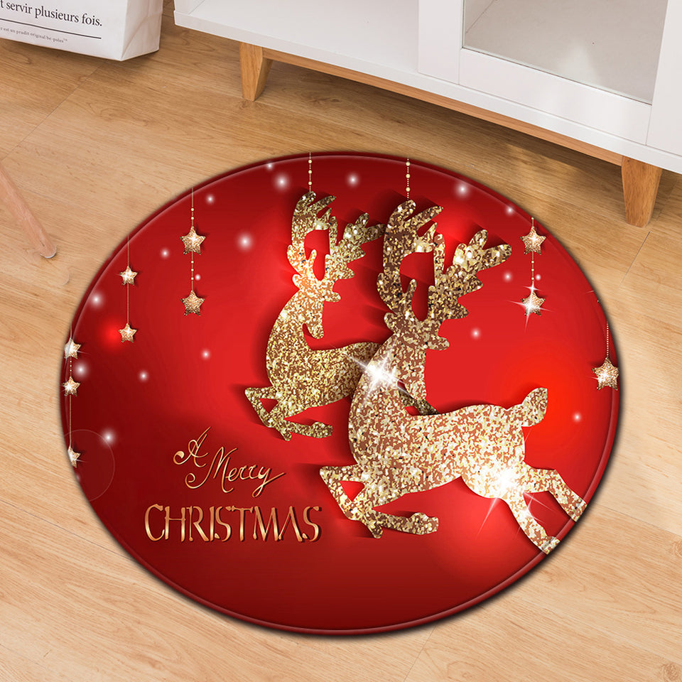 Home Anti-slip Round Floor Mat Living Room Coffee Table Bedroom Carpet