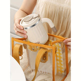 480ml Double-Wall Insulated Stainless Steel Coffee Mugs - Durable, Stylish, and Spill-Proof Travel Cups with Lids for Couples and Office Use - Ideal for Hot and Cold Beverages, Easy to Clean, and BPA-Free