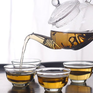 Six People With Gall Pot With Cup Heat-resistant Glass Pot Scented Tea Teapot