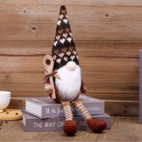 Faceless Doll Hanging Hands Grinding Coffee Christmas