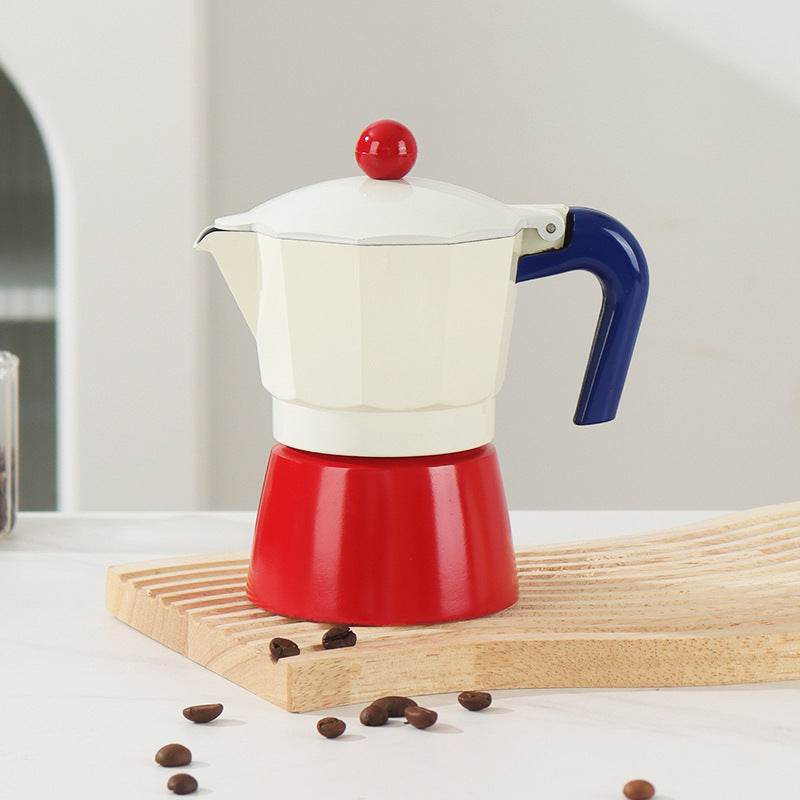 Single Valve Moka Pot Italian Small Coffee Pot Electric Ceramic Stove Coffee Tool Suit