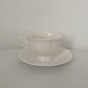 Vintage Girl Heart Relief Coffee Cup
