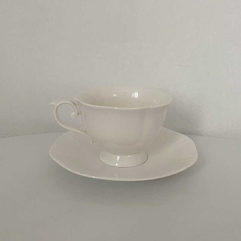 Vintage Girl Heart Relief Coffee Cup
