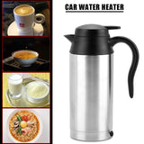 Portable 750ml 24V Travel Car Truck Kettle Water Heater Bottle For Tea Coffee Drinking