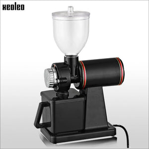 Electric Coffee Grinder 600N Coffee Mill Machine Coffee Bean Grinder Machine Flat Burrs Grinding Machine 100W Red/Black