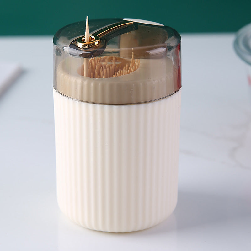 Press Toothpick Box Creative Automatic Pop-up Nordic Ins Restaurant Home High-end Toothpick Tin Personality Toothpick Holder