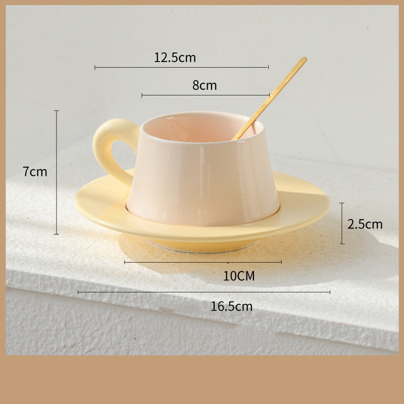 Home Fashion Casual Ceramic Coffee Cup And Saucer Set