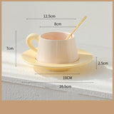 Home Fashion Casual Ceramic Coffee Cup And Saucer Set