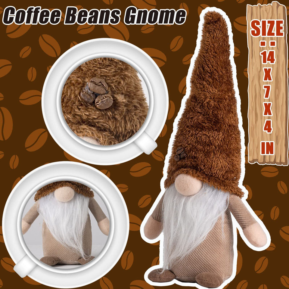 Knitted Faceless Doll Hand-grinding Coffee Christmas Holiday Decorations