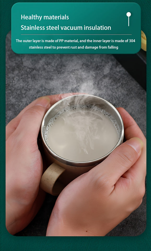 304 Stainless Steel Coffee Cup, Portable Simple Water Cup, Suitable For Outdoor Camping Travel