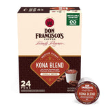 Kona Blend Coffee - 100 K-Cup Compatible Single-Serve Pods - 10% Hawaiian - Recyclable through Terracycle - Compatible with Keurig Brewers
