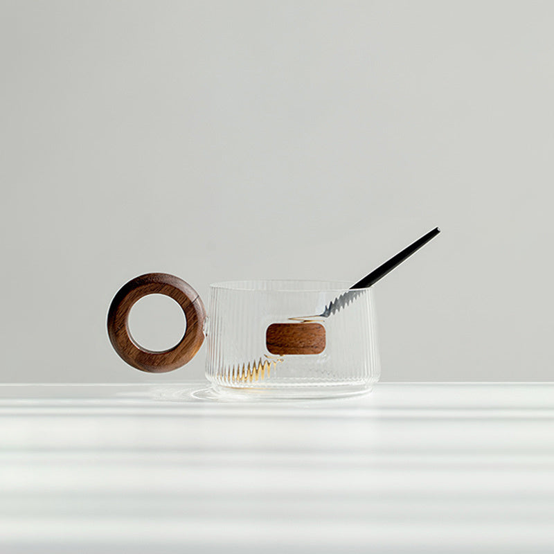 Walnut Coffee Cup Suit Ins Coaster