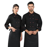 Long Sleeved Autumn And Winter Clothes Baked Western Restaurant Kitchen Chef's Overalls