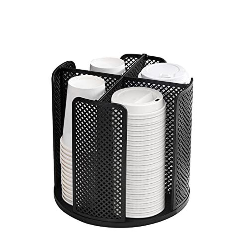 Cup and Lid Organizer Cup Dispenser Coffee Cup Organizer Paper Cup Holder Rotati