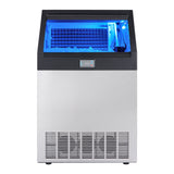 VEVOR Commercial Ice Maker, 265lbs 24H, Ice Maker Machine, 126 Ice Cubes In 12-15 Minutes, Freestanding Cabinet Ice Maker With 88lbs Storage Capacity LED Digital Display, For Home Office Restaurant