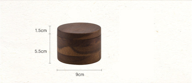 Simple wood coffee beans storage tank