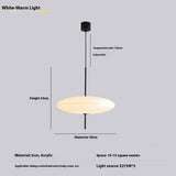 Nordic Modern Art Retro Designer Restaurant Chandelier UFO Study Bedroom Light