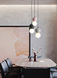 Nordic Restaurant Chandelier Personality Creative Terrazzo Bar Bedside Macarons Decoration Cafe Lamp