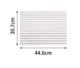 Black and white striped solid color household table mats Theme restaurant table mat waterproof and environmentally friendly PVC insulation placemat