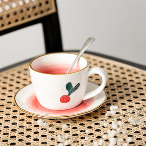 Lemon ceramic coffee cup