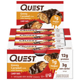 Quest Protein Candy Bar Snacks, Gooey Caramel and Peanuts Flavor, 12 Count