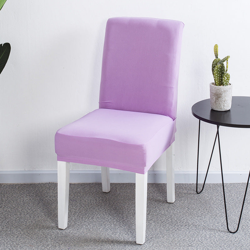 Solid color elastic one-piece chair cover restaurant hotel hotel custom cover cover household conference universal chair cover stool