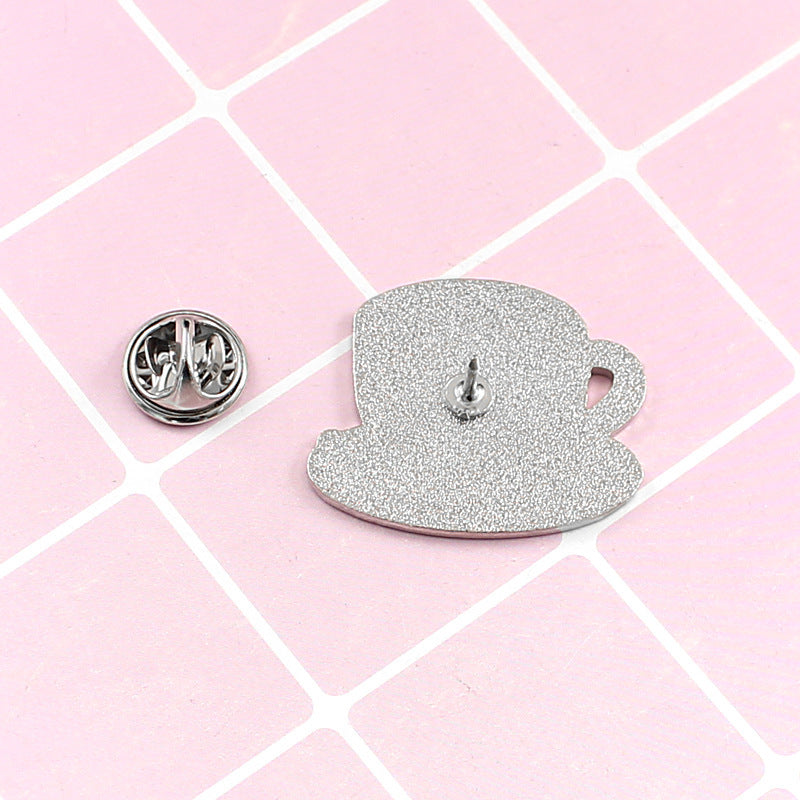 Creative brooch coffee cup