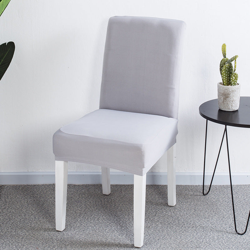 Solid color elastic one-piece chair cover restaurant hotel hotel custom cover cover household conference universal chair cover stool