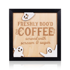 Halloween Coffee Bar Wooden Decorations