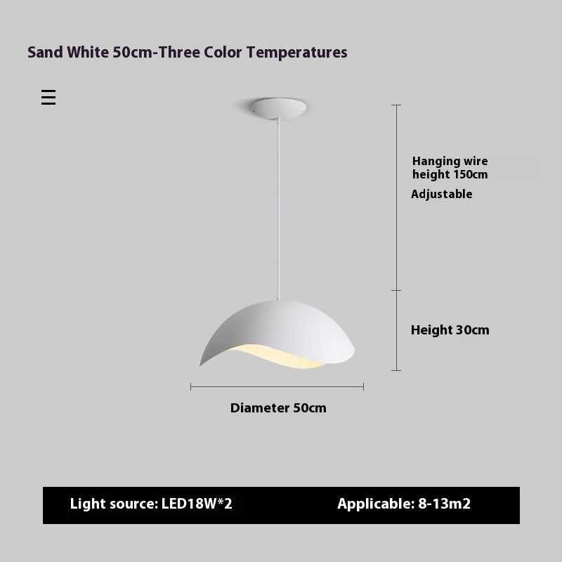 Nordic Restaurant Chandelier Post-modern Creative Wood Grain UFO Island Table Lamp