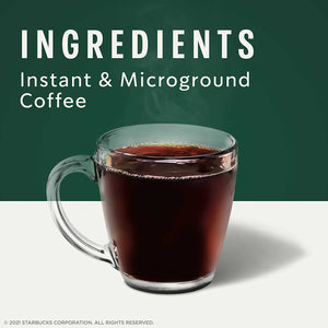 via Instant Coffee, Medium Roast Coffee, Pike Place Roast, 100% Arabica, Single-Serve, 1 Box (50 Packets)