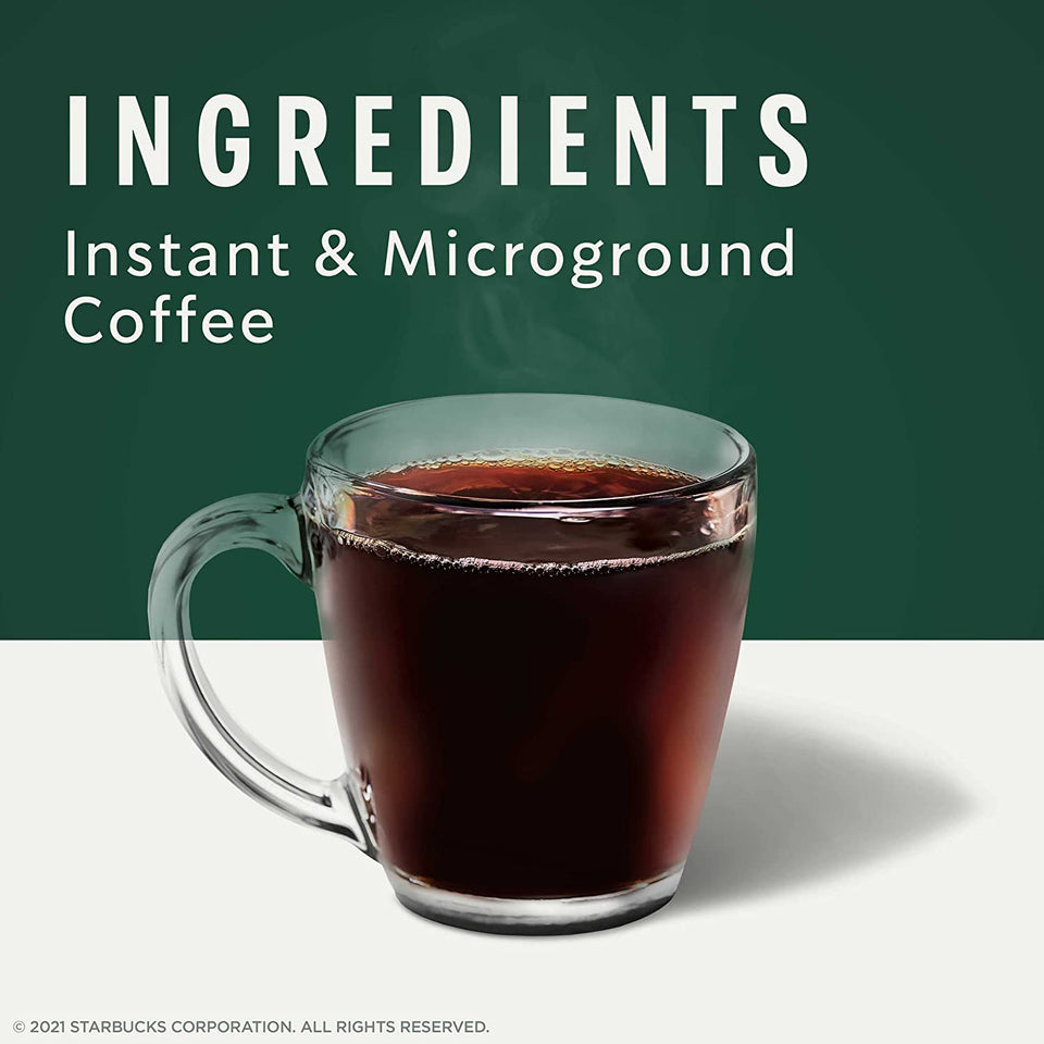 via Instant Coffee, Medium Roast Coffee, Pike Place Roast, 100% Arabica, Single-Serve, 1 Box (50 Packets)