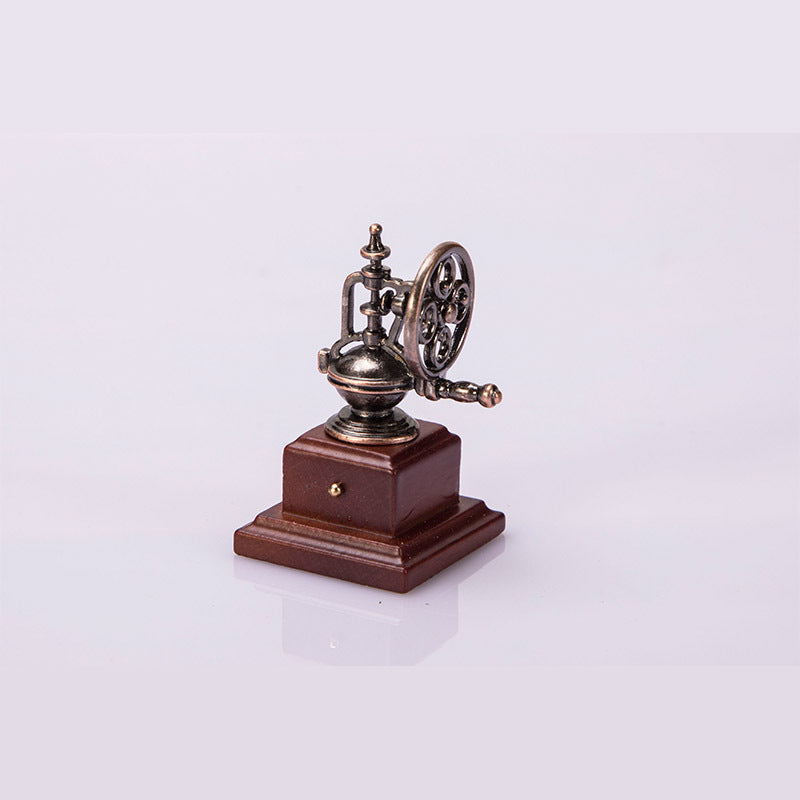 Cottage Mini Static Model Miniature Retro Hand Grinding Coffee Machine
