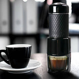 Manual capsule coffee machine