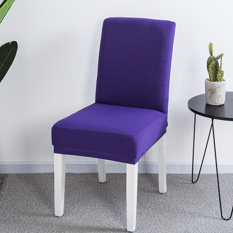 Solid color elastic one-piece chair cover restaurant hotel hotel custom cover cover household conference universal chair cover stool