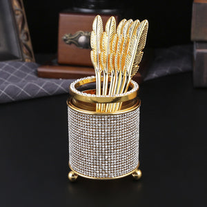 Coffee Spoon Storage Box Set Tube