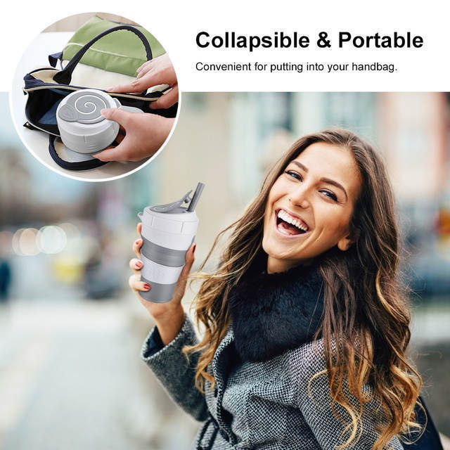 450ml Multifunctional folding coffee cup