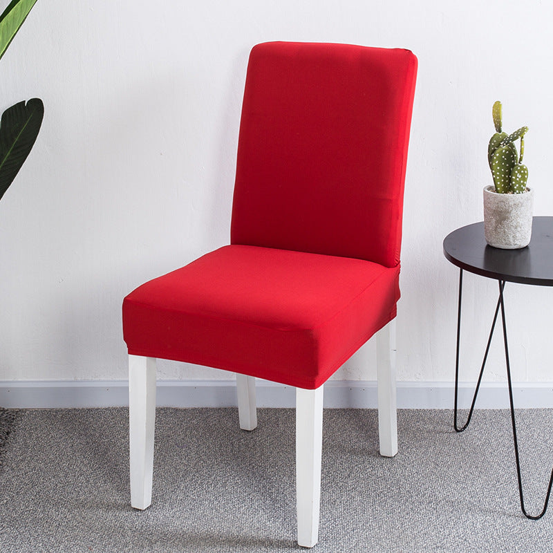 Solid color elastic one-piece chair cover restaurant hotel hotel custom cover cover household conference universal chair cover stool