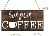 Coffee Signboard Wooden Hanging Sign
